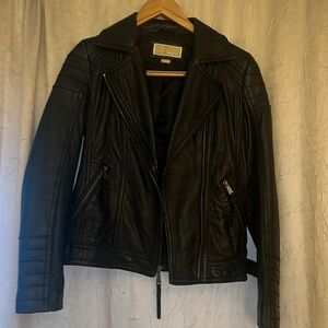 Michael Kors leather jacket size small